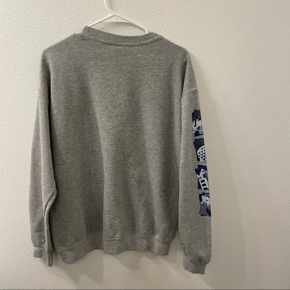 Disney Mickey Mouse sweatshirt gray medium Disney sweatshirt gray sweatshirt - Picture 6 of 6